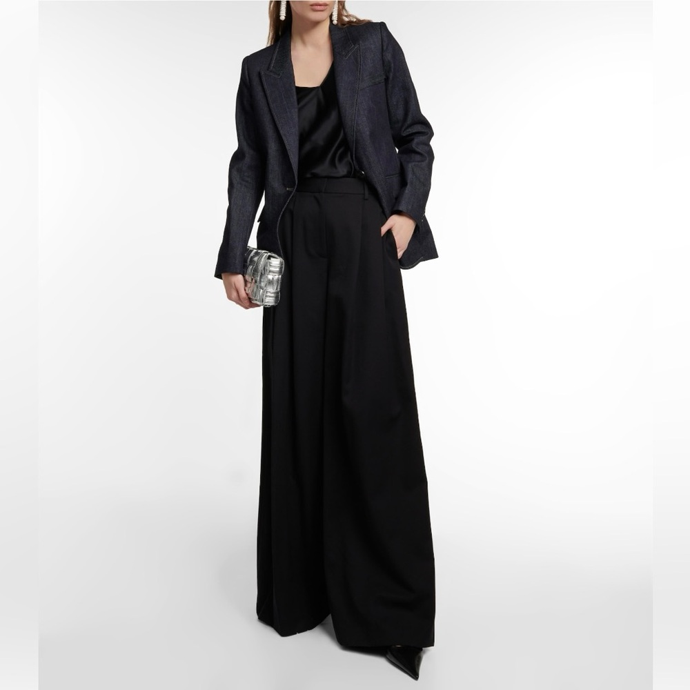 NILI LOTAN Dillon wide-leg virgin wool pants